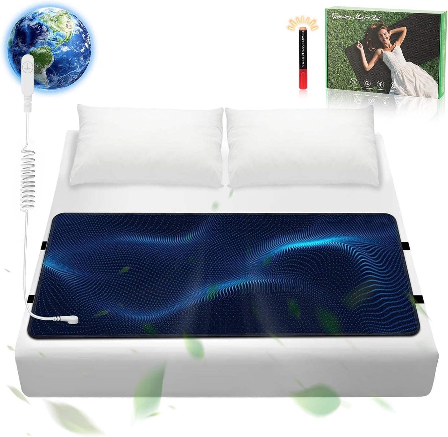 Grounding Mat for Bed, Enhance Sleep with Knocoka Quality