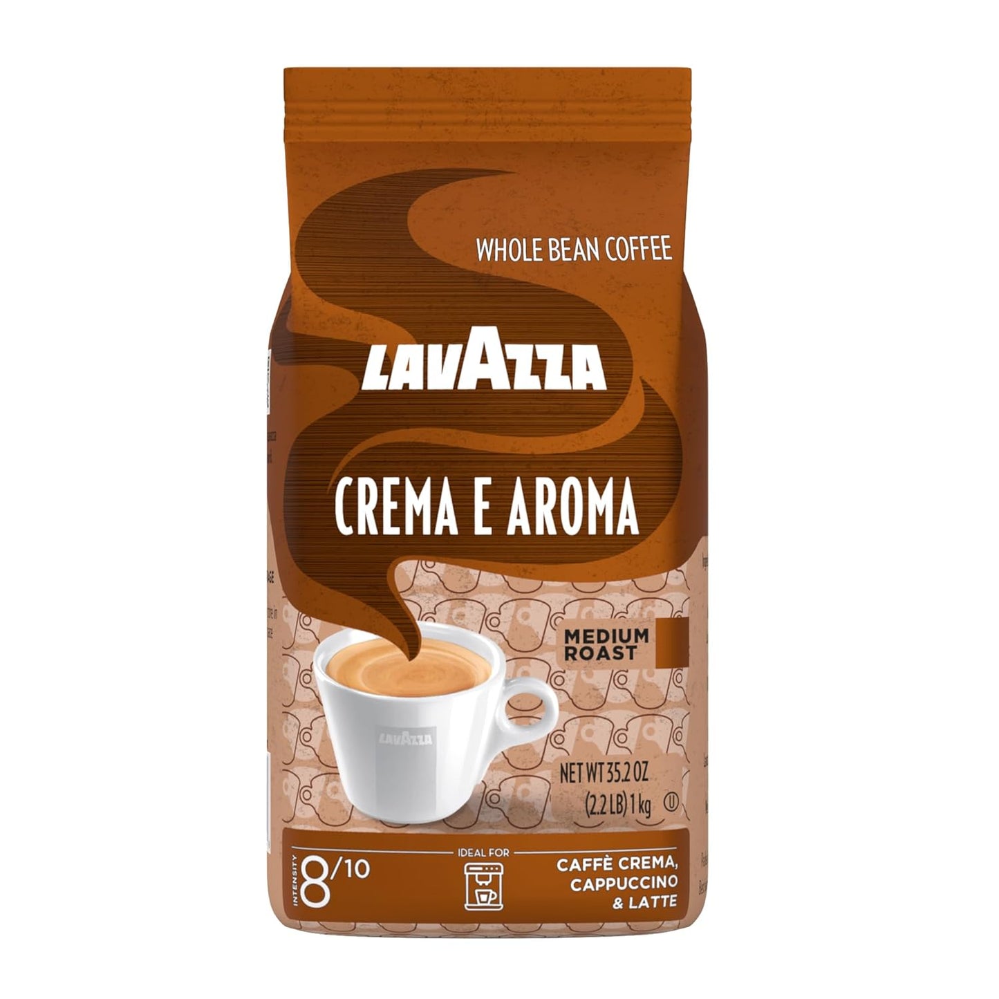 Lavazza Crema E Aroma Whole Bean Coffee - Rich Earthy Flavor