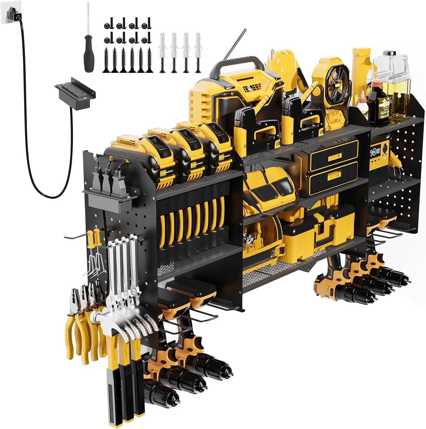 Ultimate Power Tool Organizer - Wall Mount Storage Rack