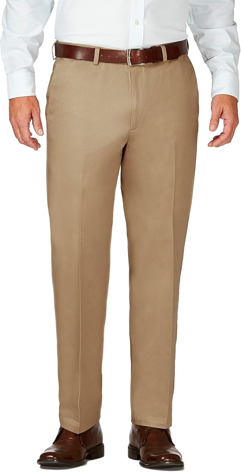 Haggar Men's Work to Weekend Hidden Expandable Waist Pants