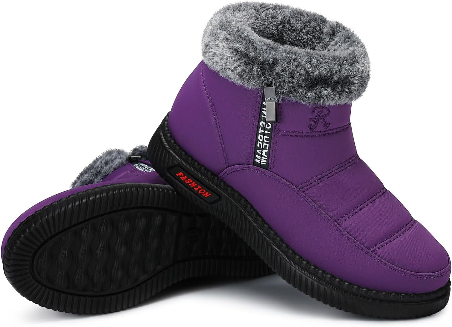 TEMOFON Womens Snow Boots: Warm Waterproof Ankle Boots for Winter