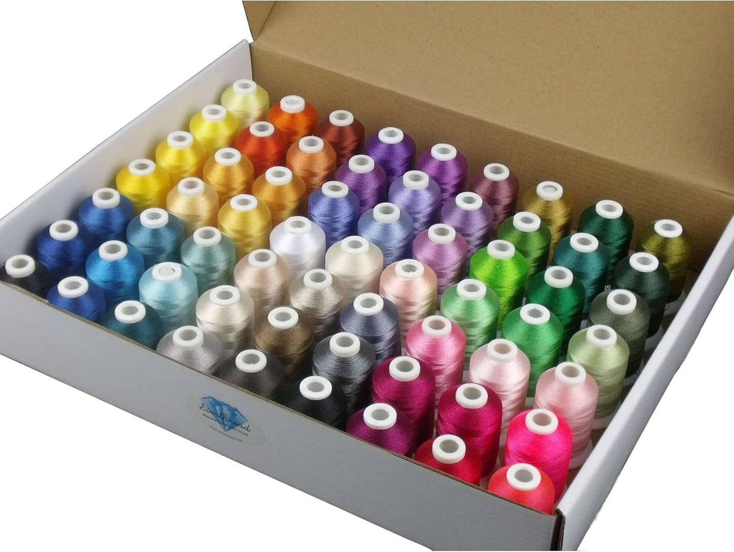 Vibrant 63-Color Polyester Thread Kit