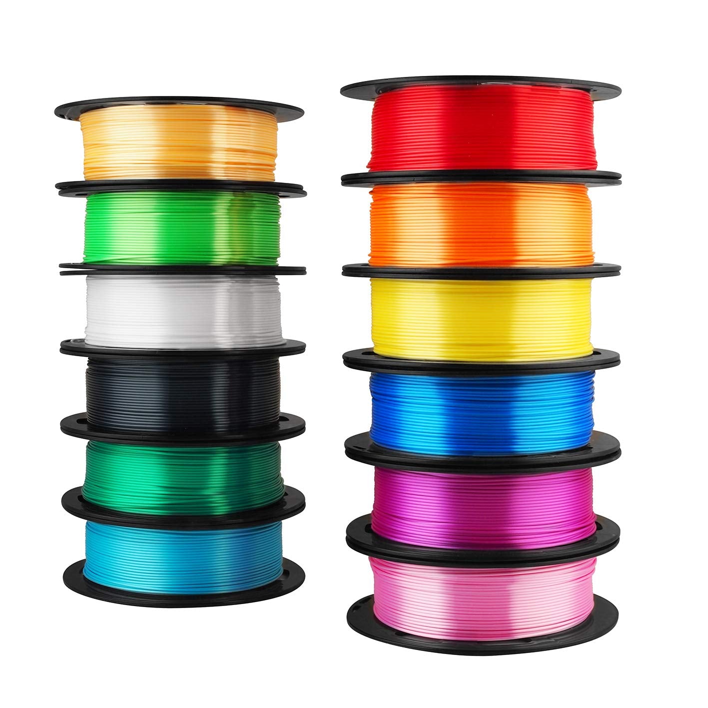 MIKA3D 12 in 1 Bright Shine Silk PLA Filament Bundle Review