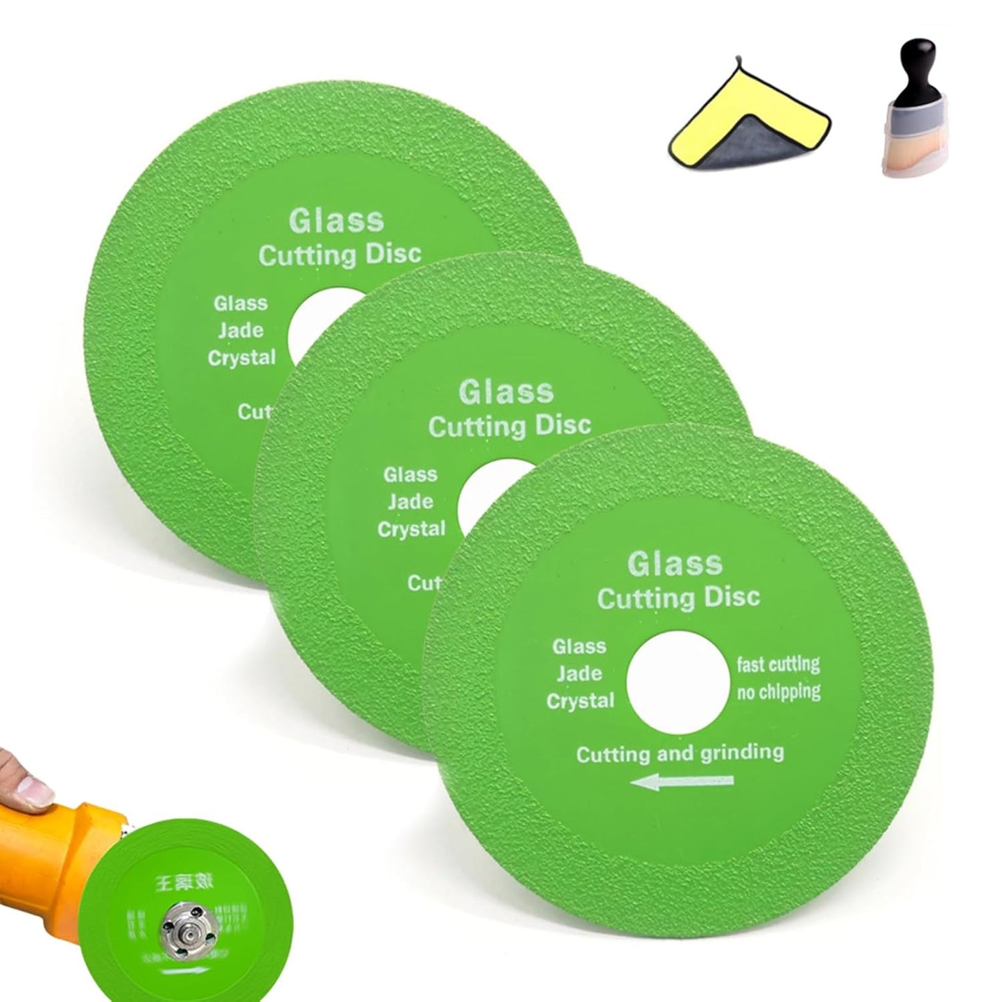 Versatile Rock Slab & Glass Cutting Disc Set