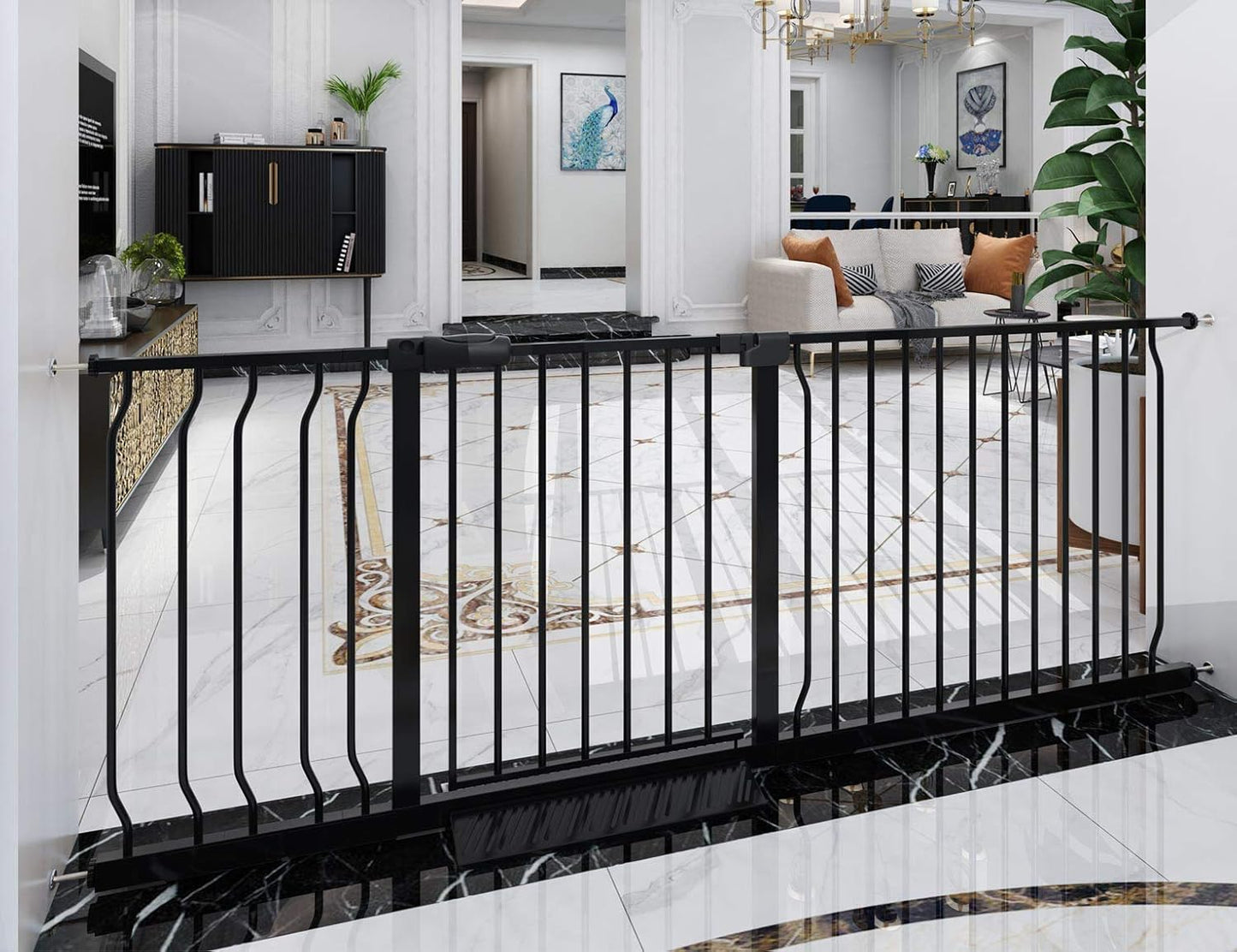Extra Wide Baby Gate for Indoor Safety by COSEND - Durable Design