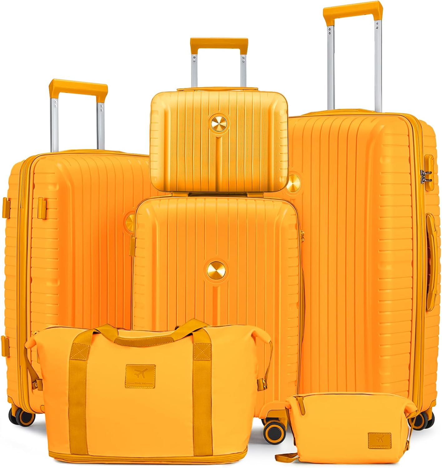 Joyway Luggage Sets 6 Piece Hardside Suitcase for Travel