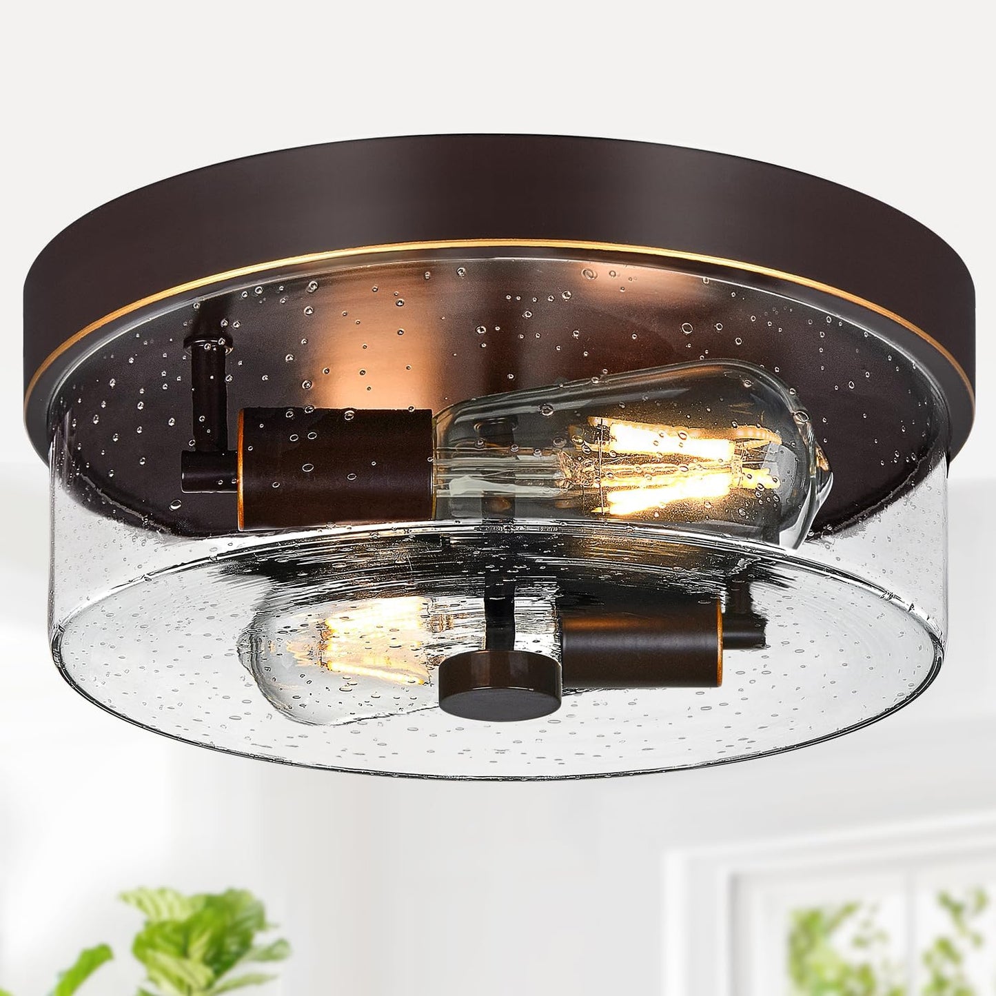 Flush Mount Ceiling Light Fixtures for Farmhouse Style Spaces