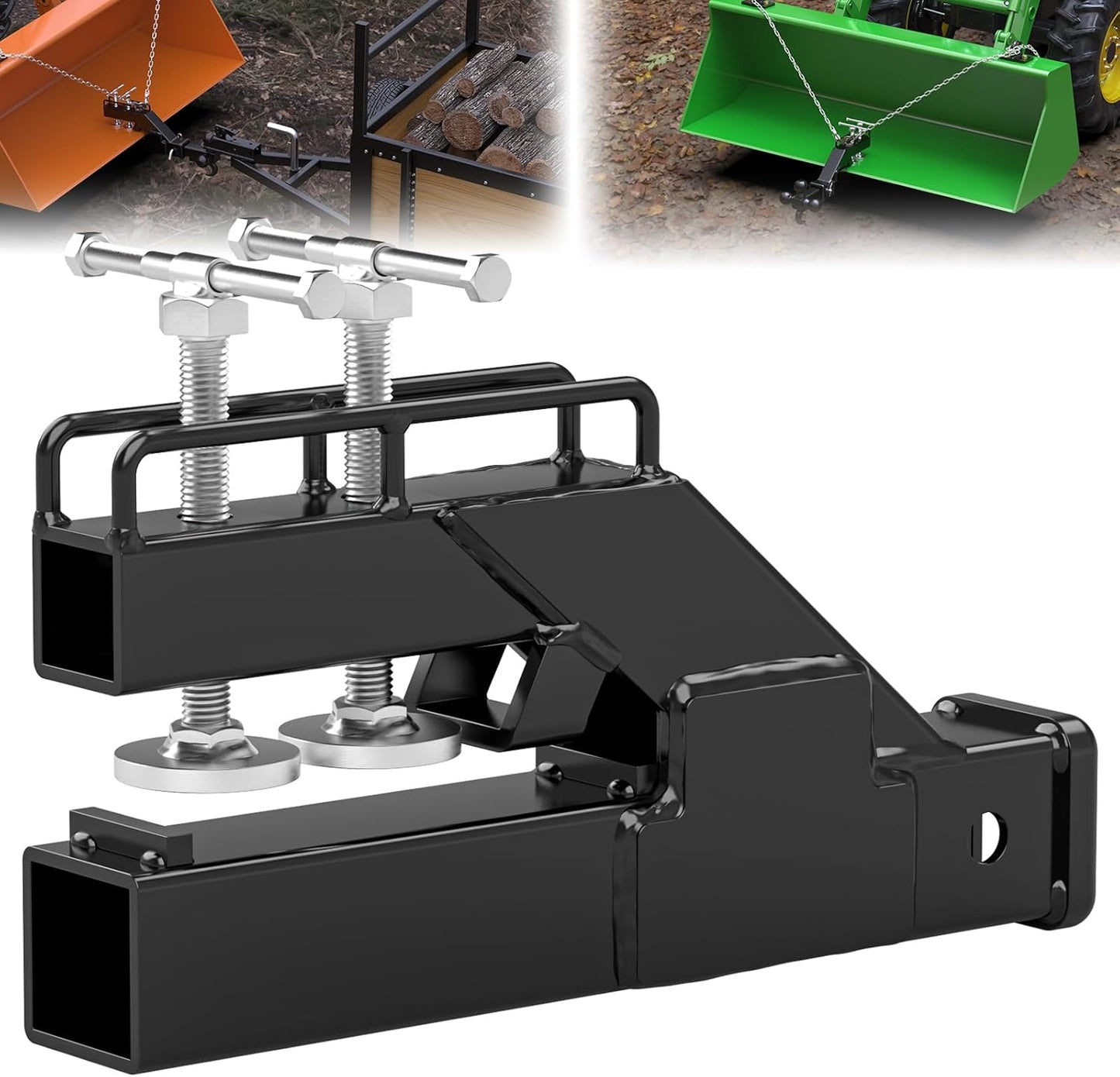 2025 Upgraded Clamp on Trailer Hitch for Tractor Bucket Use