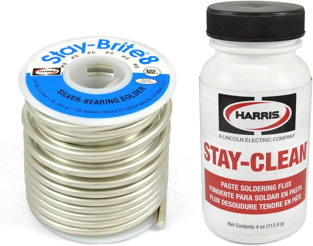 Harris Solder Kit SB861 & SCPF4 - Stay-Brite #8 Silver Solder