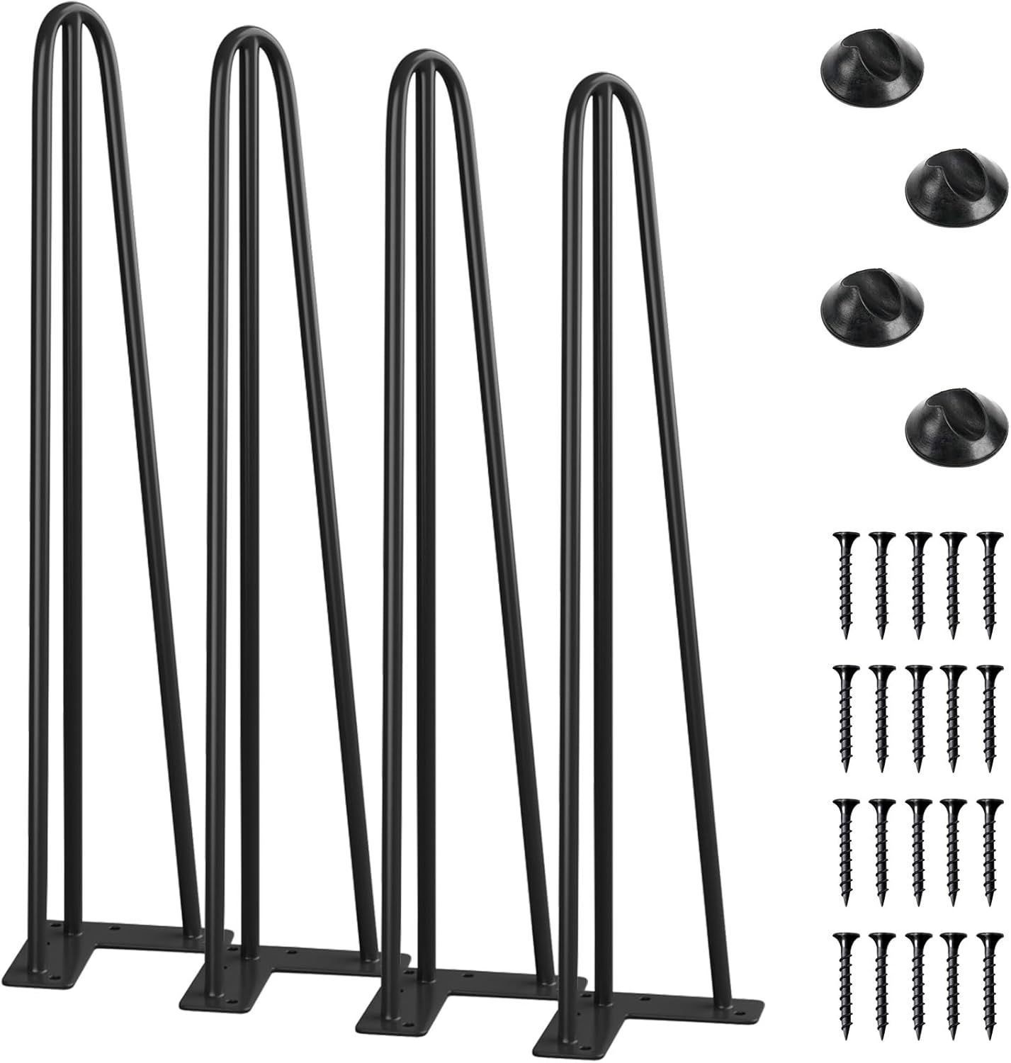SMARTSTANDARD 24 Inch Hairpin Table Legs for Stylish Furniture
