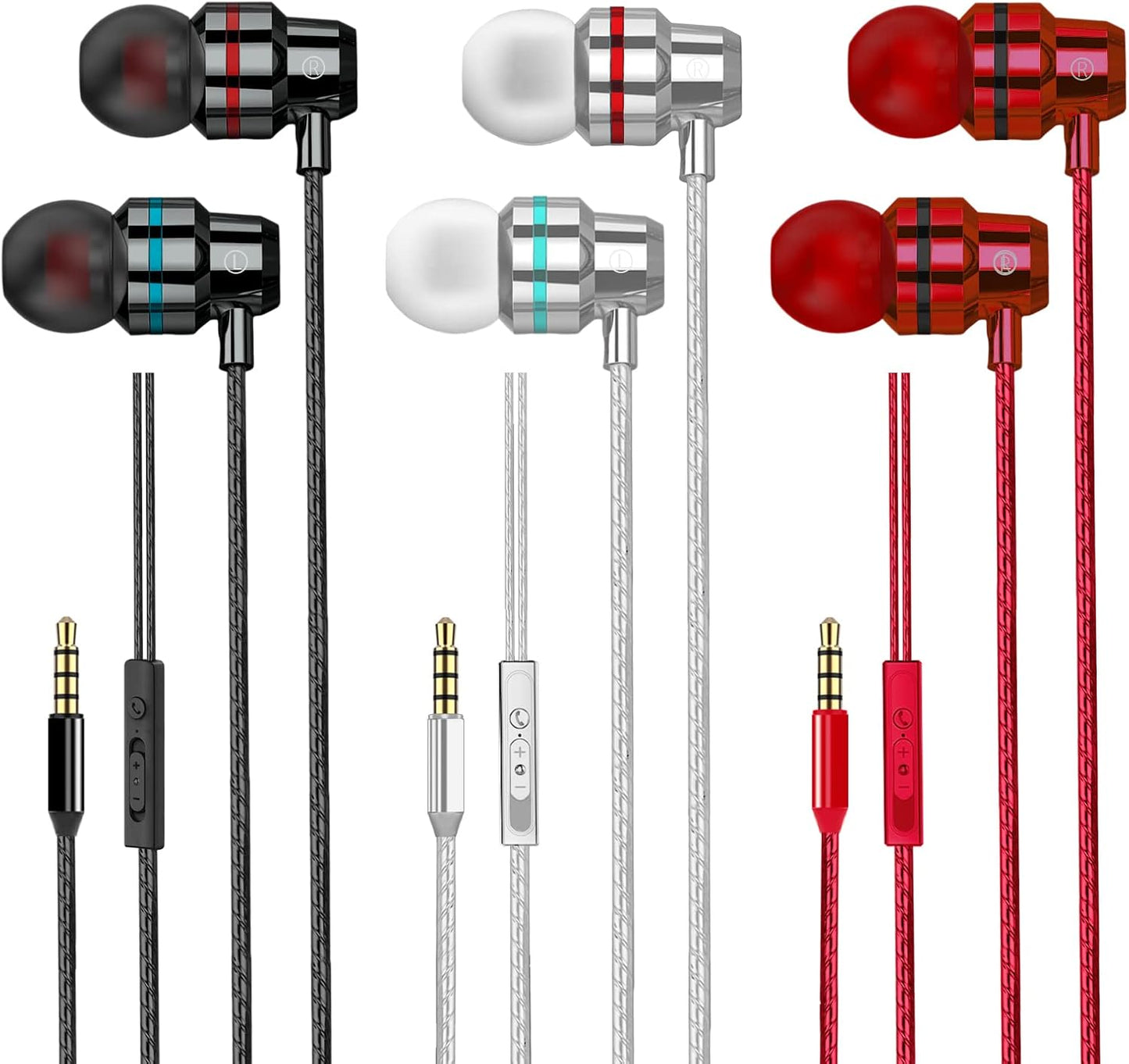 Pure Sound Wired Earbuds - Noise Isolation