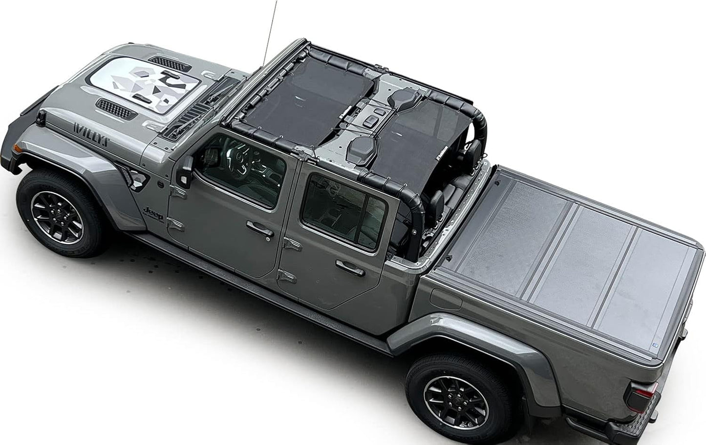 Shadeidea JT Sun Shade Top for Jeep Gladiator - UV Blocker