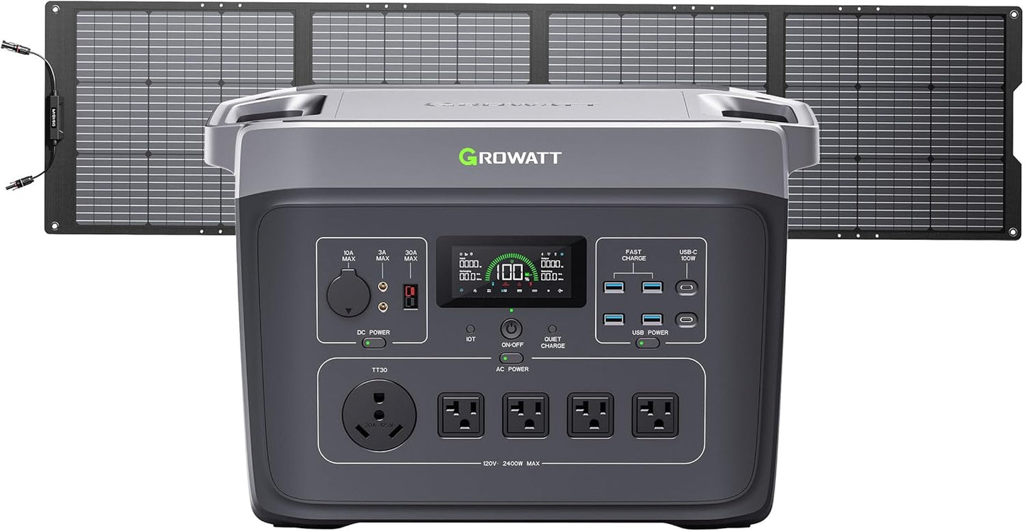 Growatt Solar Generator- 2200W AC Output