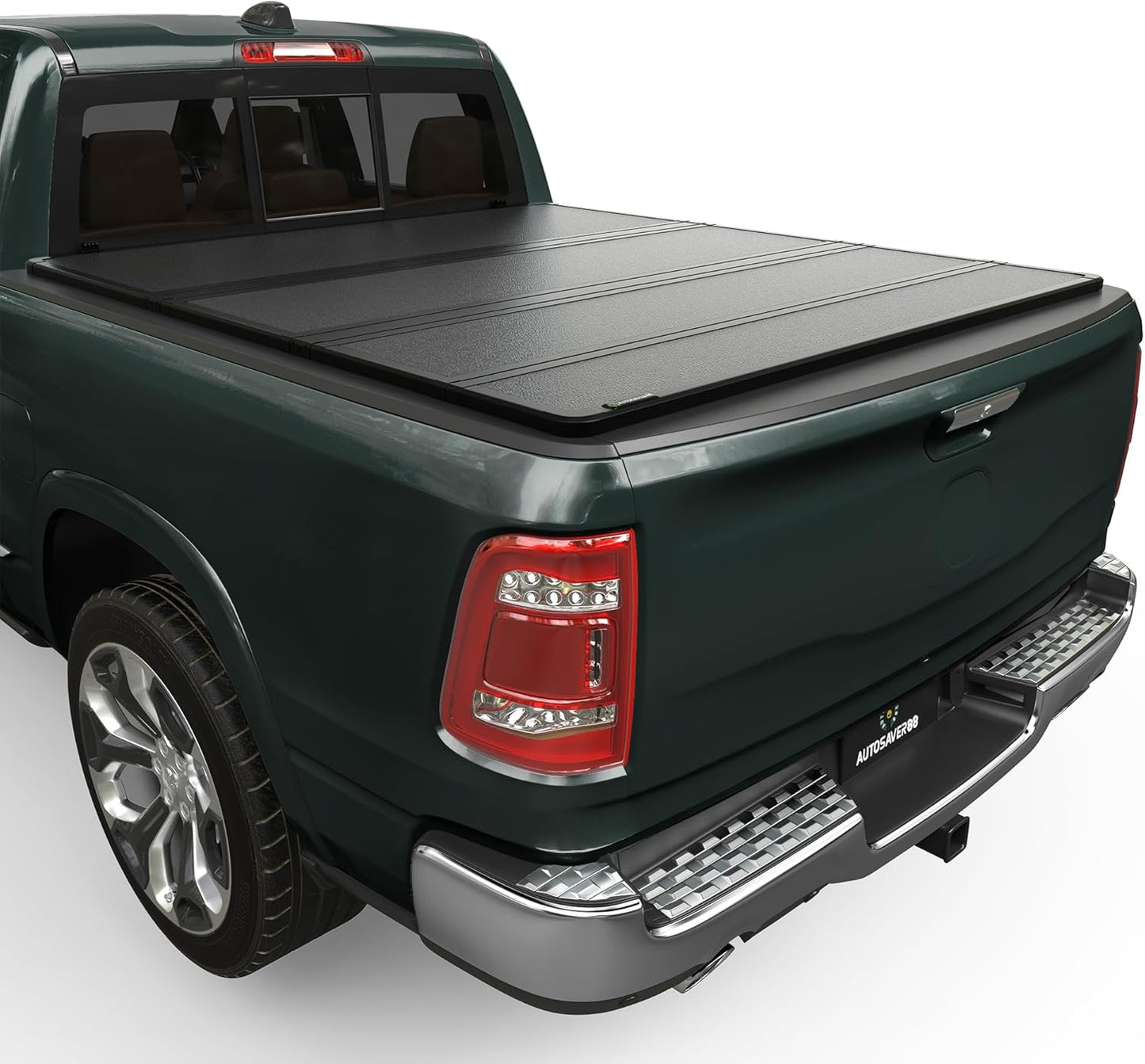 AUTOSAVER88 Hard Quad Fold Truck Bed Tonneau Cover for Dodge Ram
