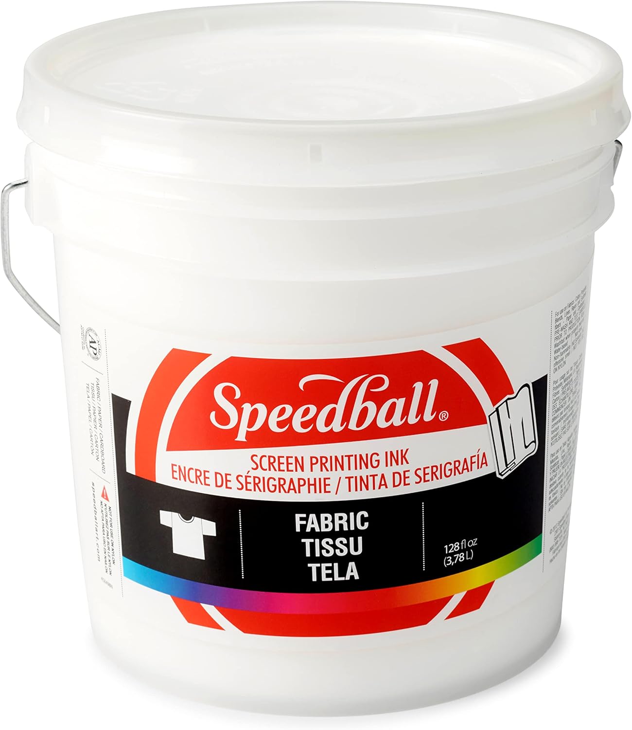Speedball Fabric Screen Printing Ink in White - 128 Fl Oz Gallon