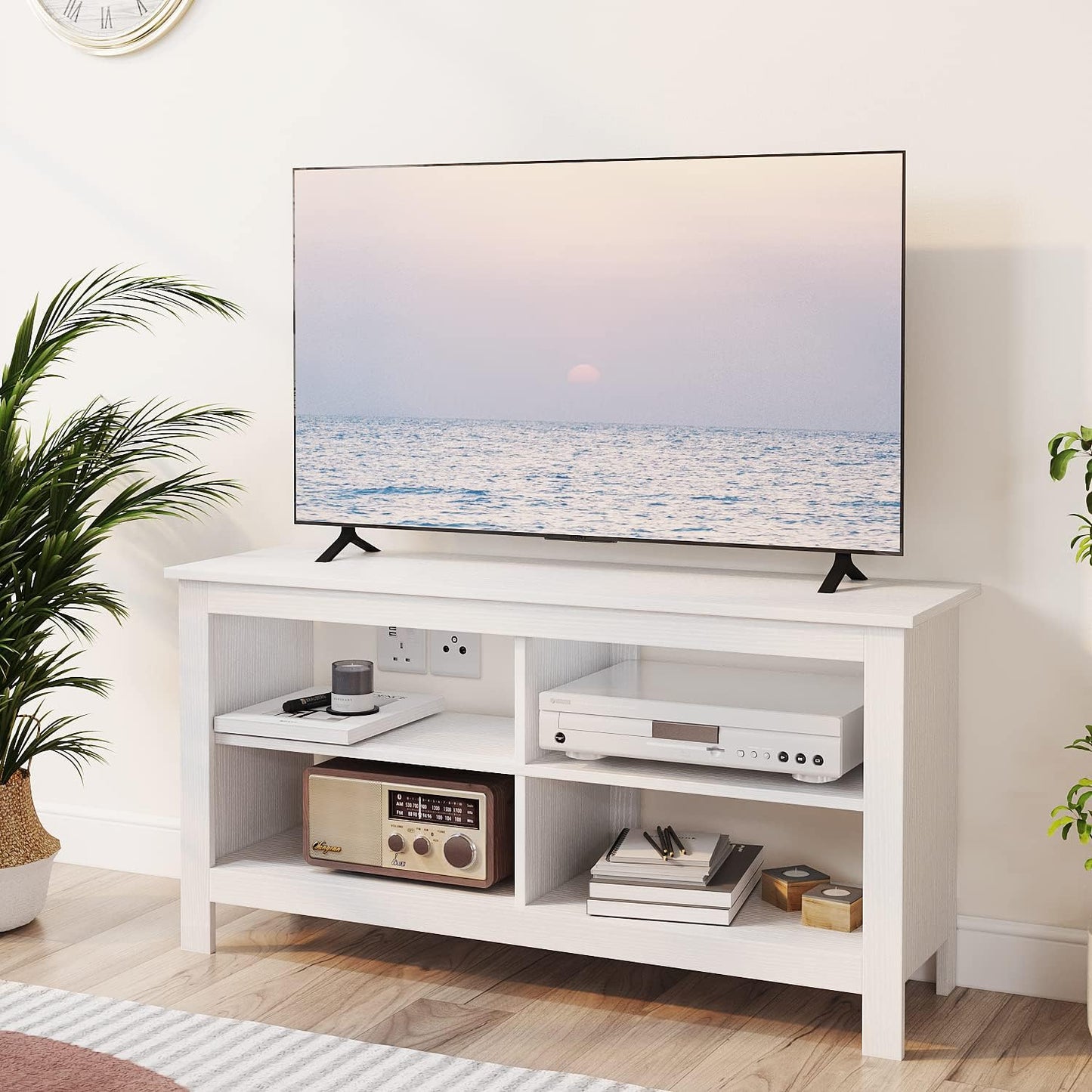 Farmhouse TV Stand: Stylish 43 Mid Century Console
