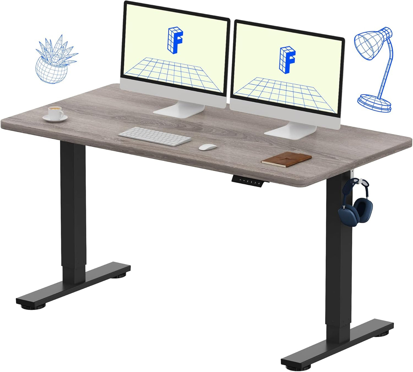 FLEXISPOT EN1 Whole Piece Standing Desk for Home Office Use