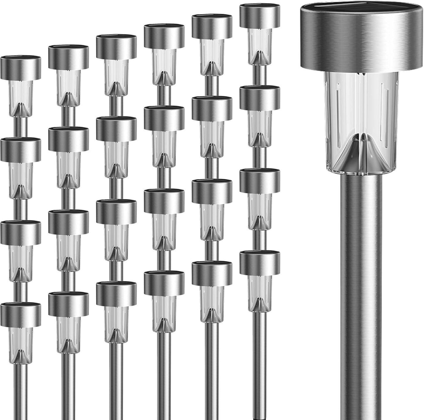 GIGALUMI Solar Path Lights Outdoor - Elegant Waterproof Design