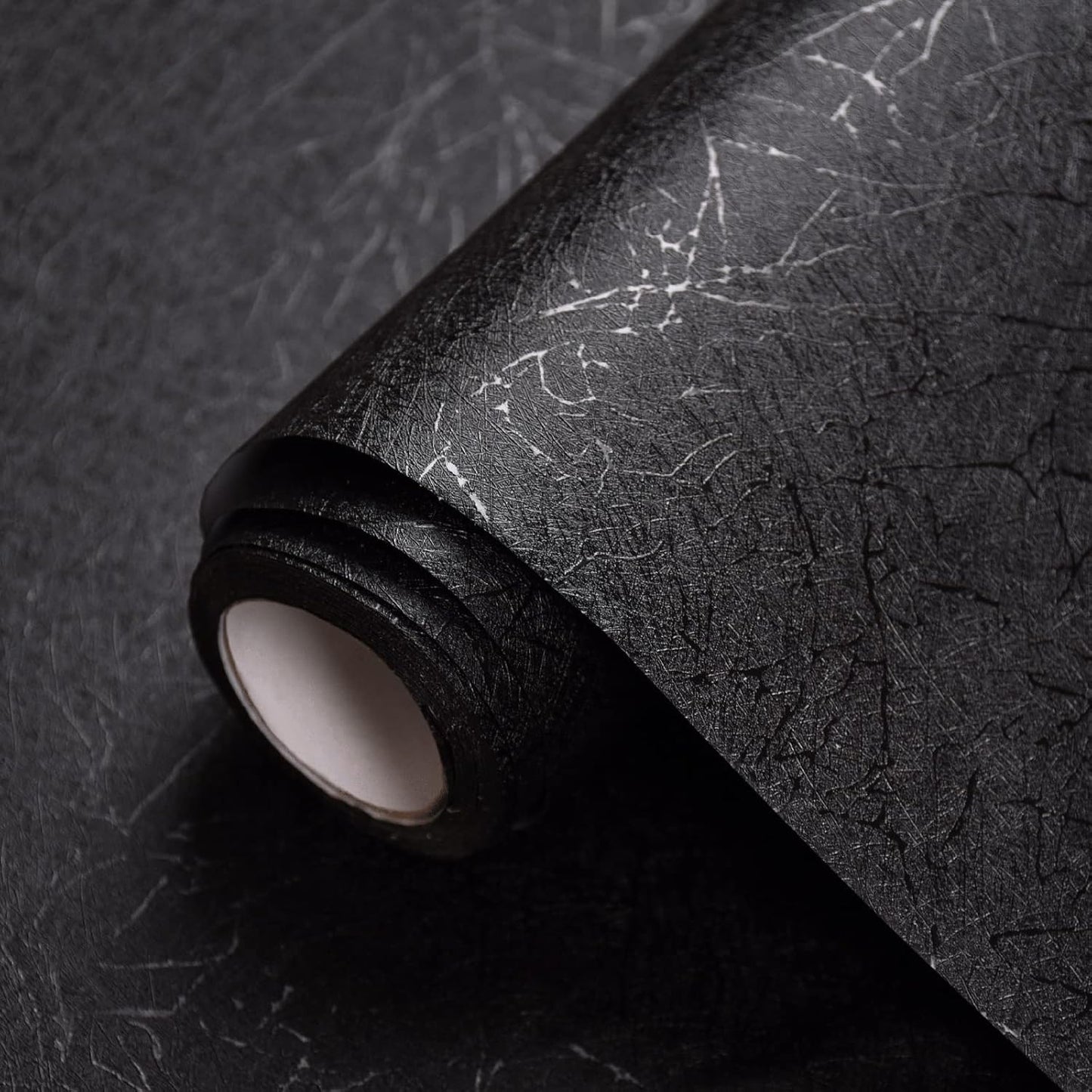 Black Silk Peel and Stick Wallpaper for Bedroom and More