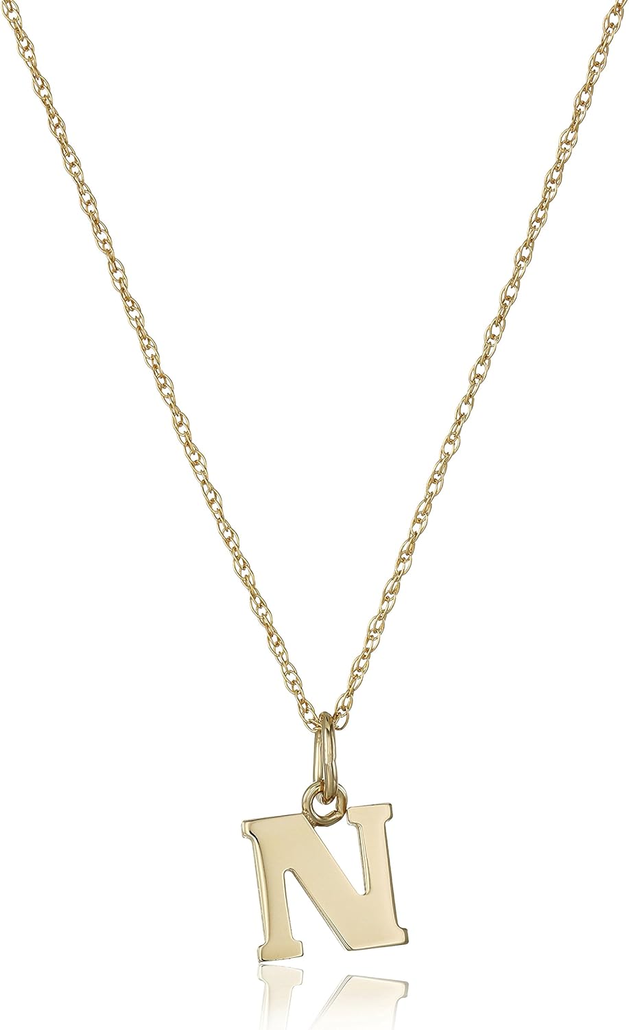 14k Gold-Filled Letter Charm Pendant Necklace for Personal Style