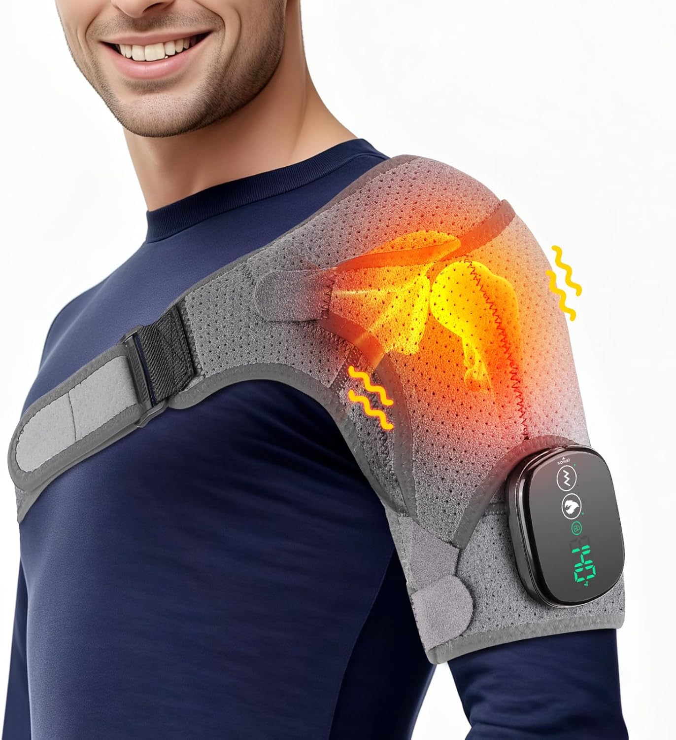 Cordless Shoulder Heating Pad for Pain Relief and Comfort