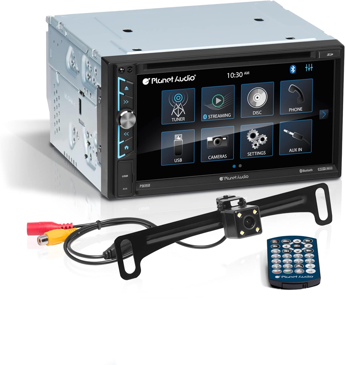 Planet Audio Double Din Car Stereo - Touchscreen, Bluetooth, CD Player