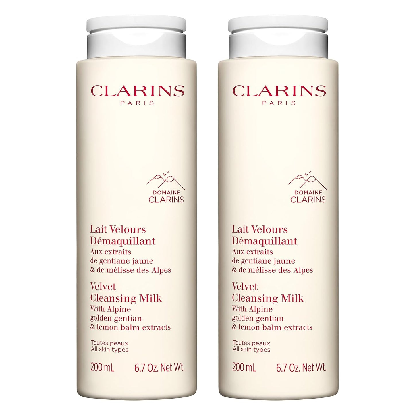Clarins Velvet Cleansing Milk for All Skin Types - Hydrating Cleanser