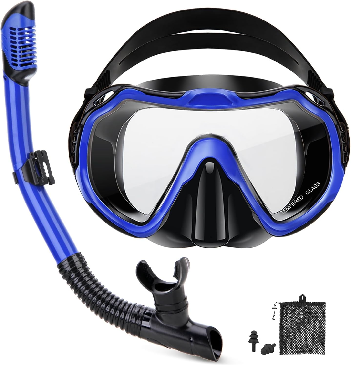 Panoramic View Adult Snorkel Set - Anti-Leak & Anti-Fog