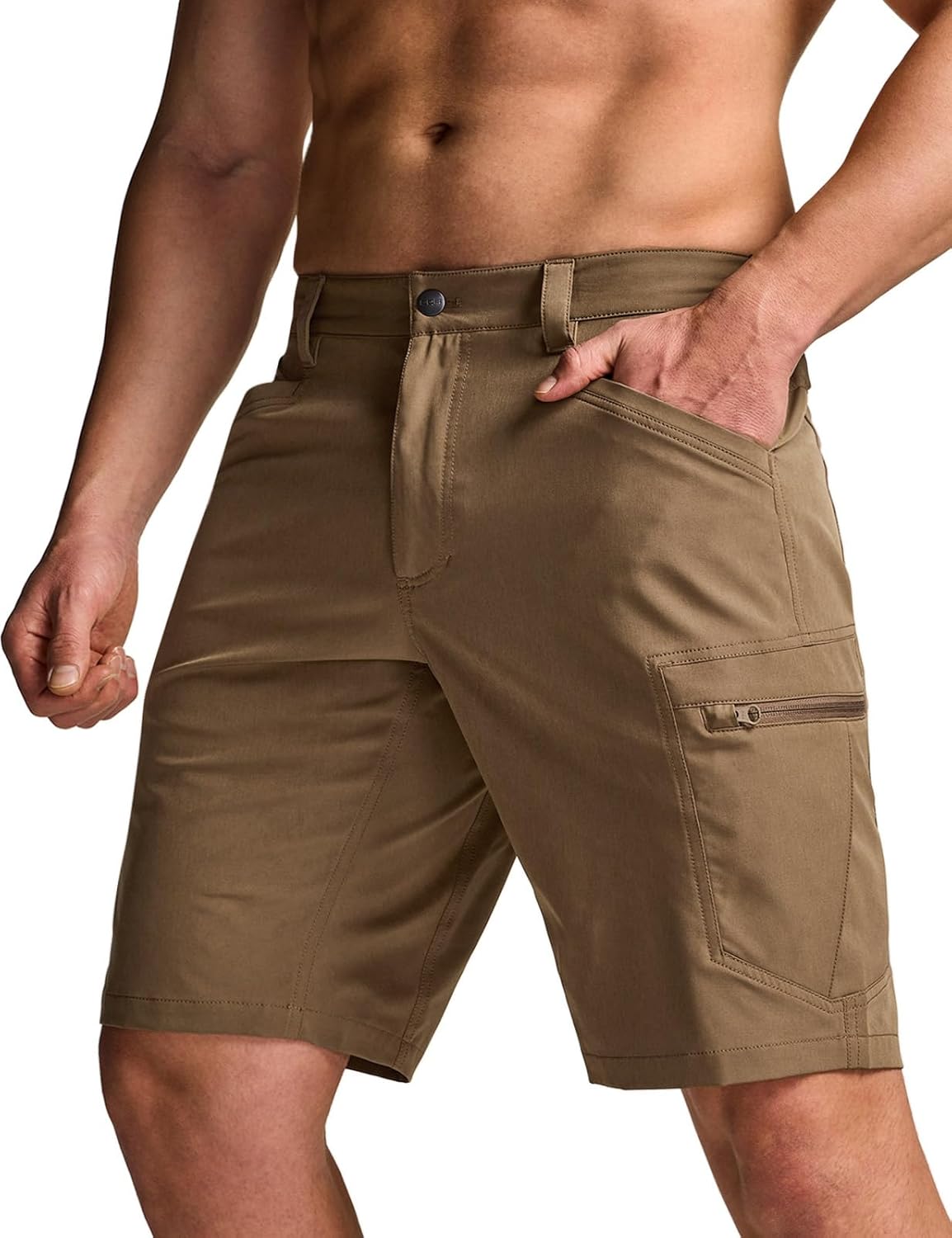 CQR Men's Quick Dry Stretch Hiking Cargo Shorts for Outdoor Fun