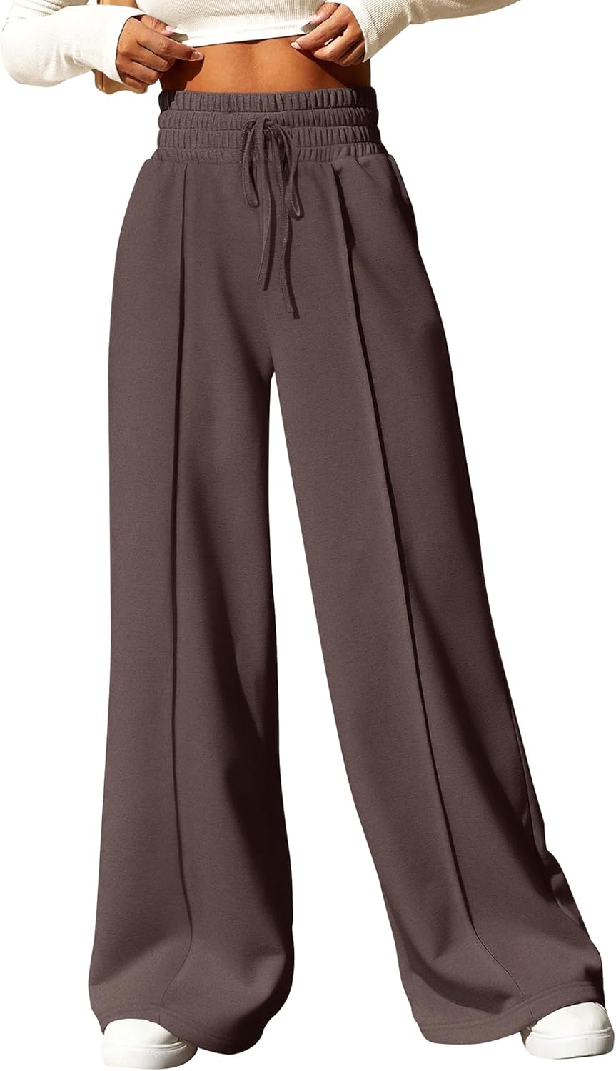 BTFBM Womens Wide Leg Sweatpants Comfy Casual Joggers Pants