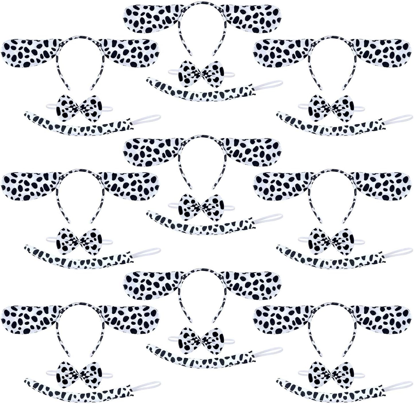Dalmatian Costume Set for Dogs - 27 Pieces Halloween Kit