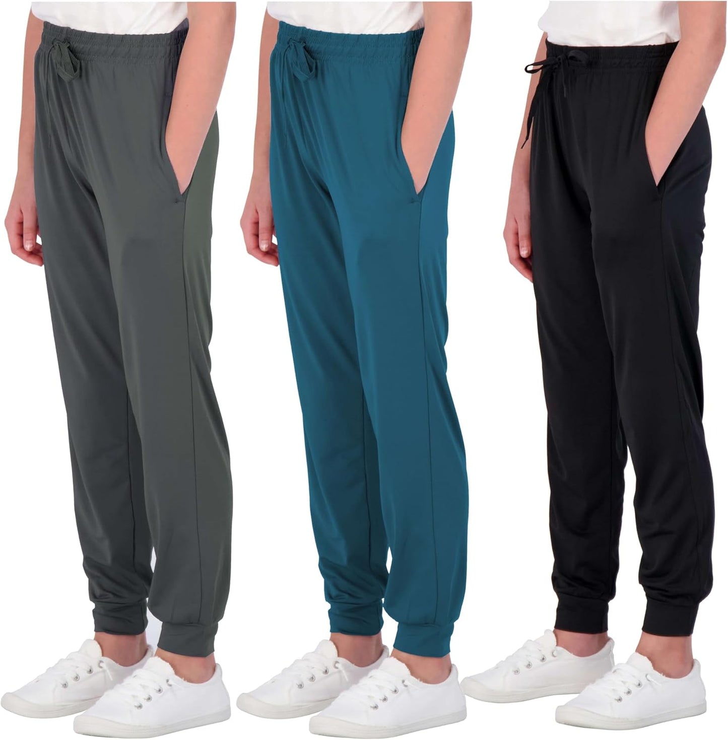 Stylish Girls' Dry-Fit Jogger Sweatpants for Active Kids