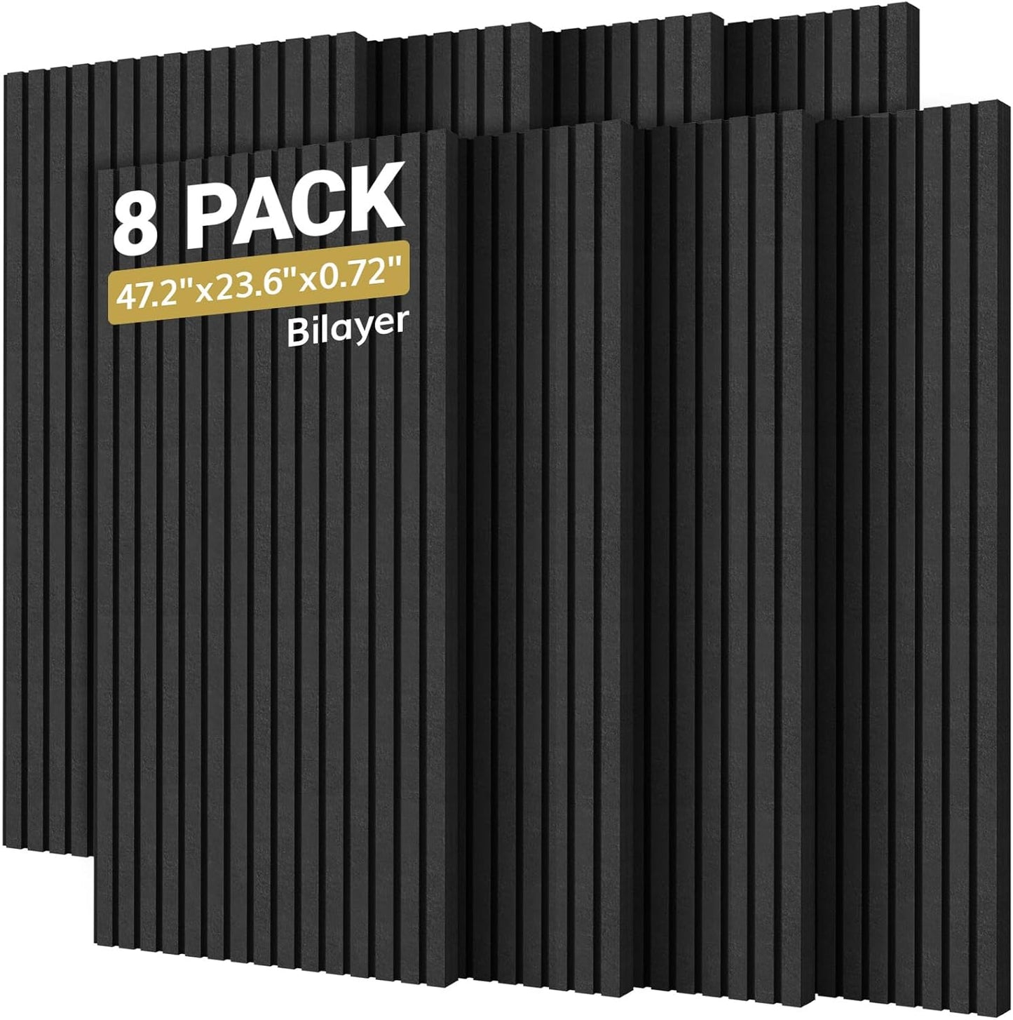 TONOR 8-Pack Bilayer Acoustic Panels for Superior Soundproofing