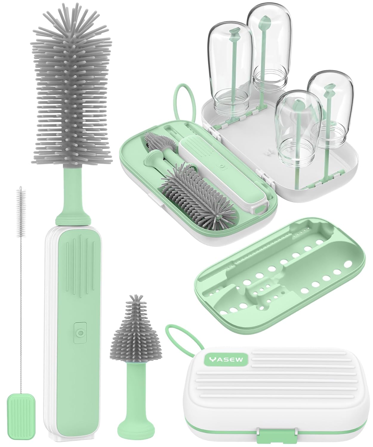 Portable Electric Bottle Brush - Efficient 360 Clean, Travel Essential