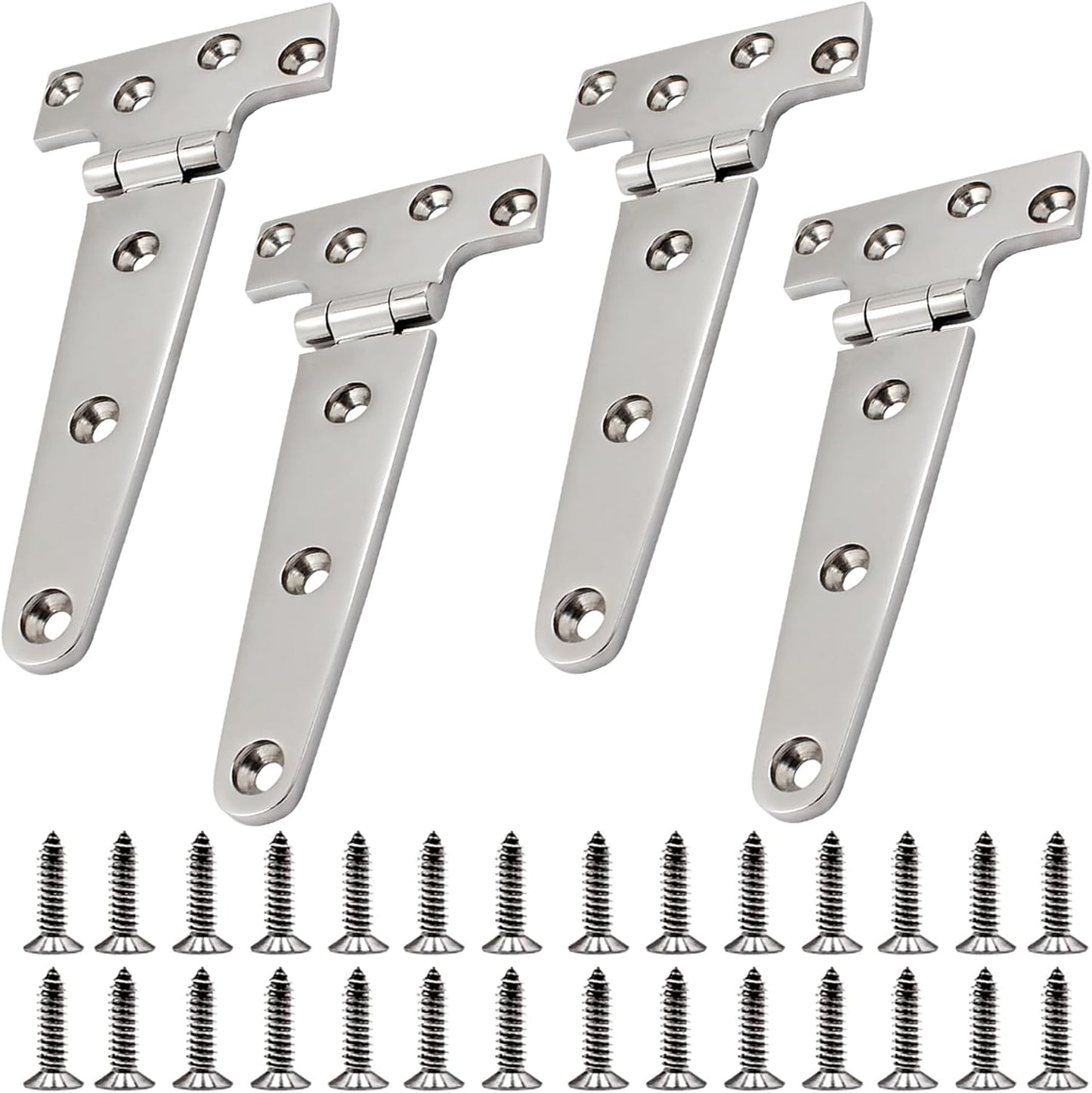316 Stainless Steel T Hinges for Heavy Duty Boat Hatch Use