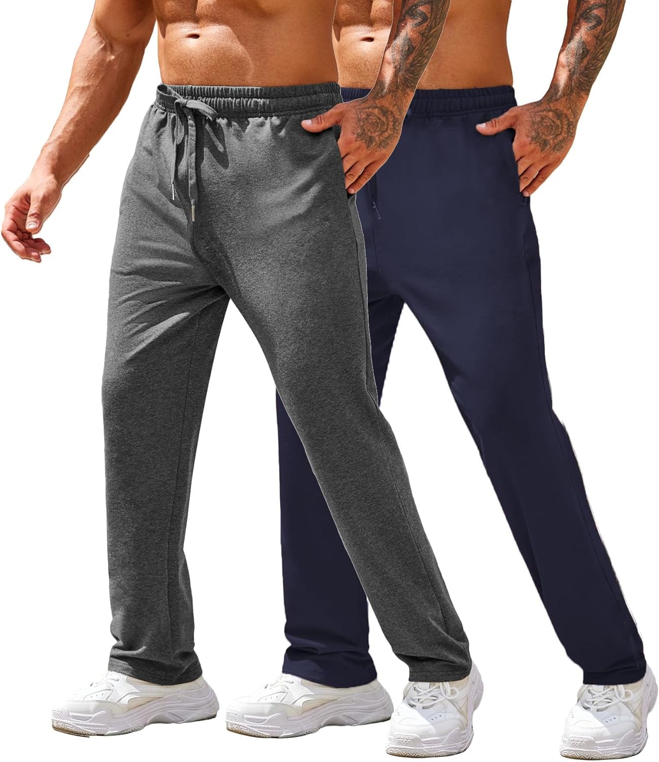 COOFANDY Men's Cotton Sweatpants for Comfort and Style