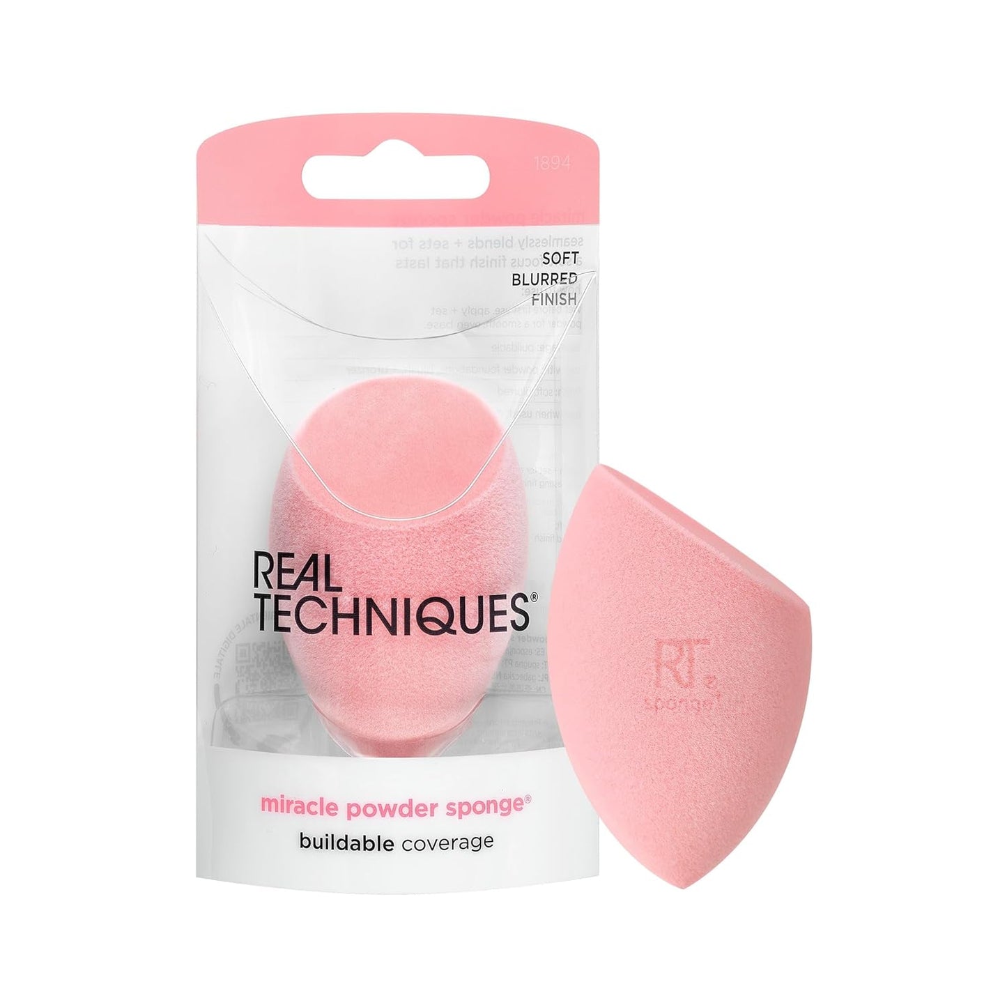 Real Techniques Miracle Powder Sponge - Cloud Skin & Buildable Coverage