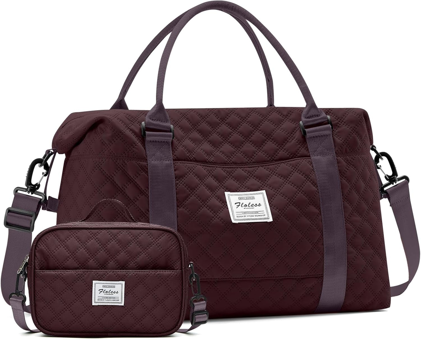 SYCNB Travel Duffel Bag for Women with Toiletry Bag Included