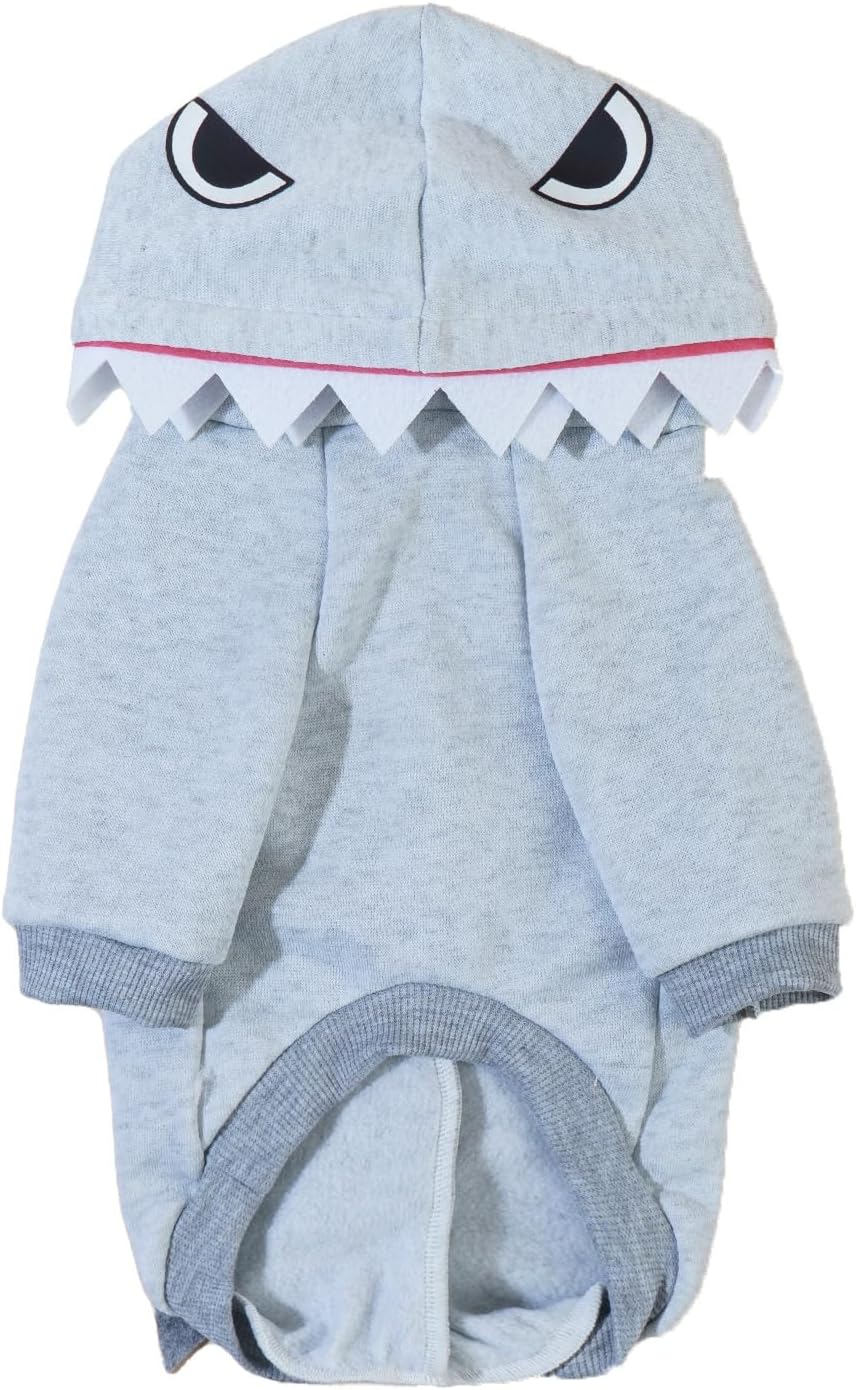 Cozy Shark Hoodie for Pets by QWINEE