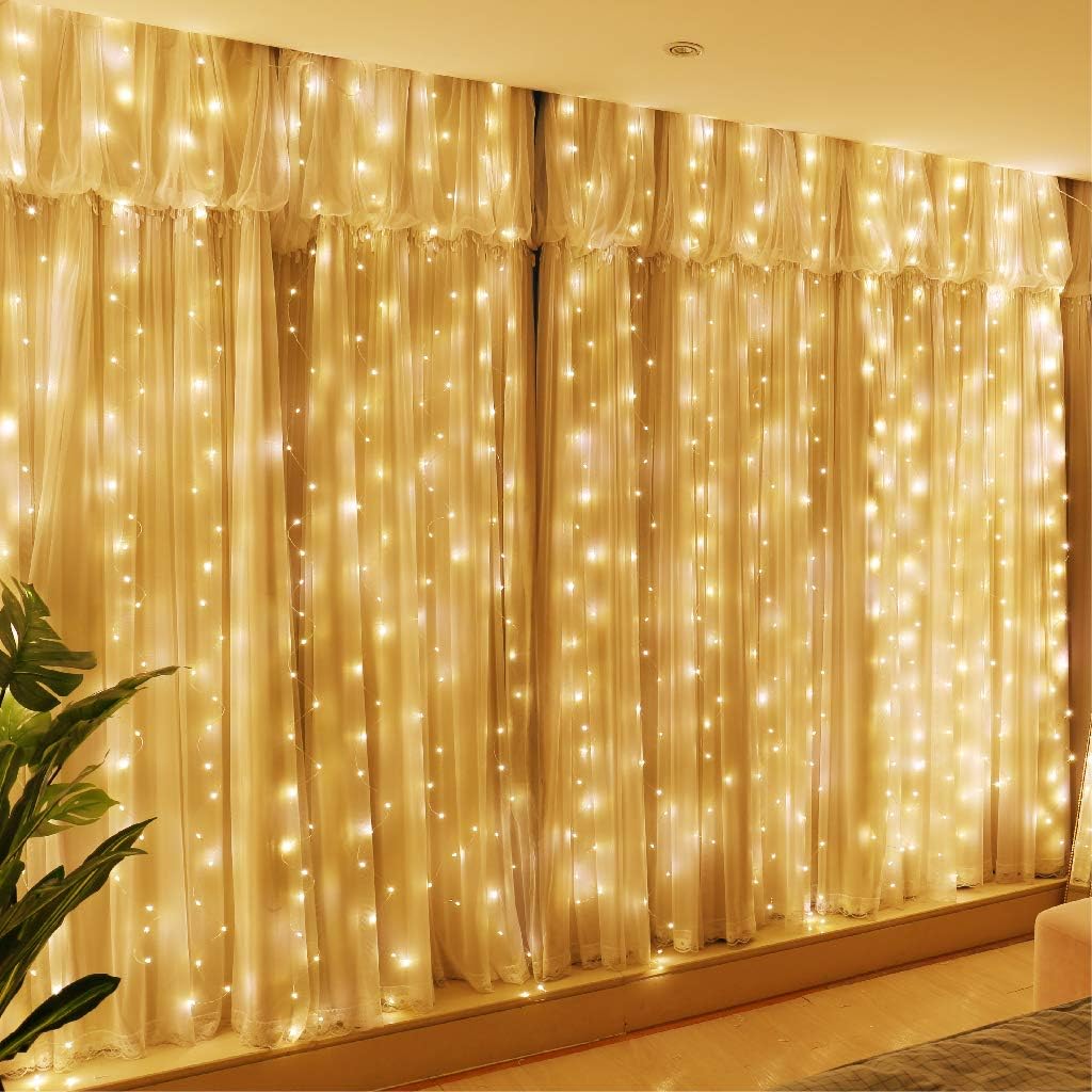300LED Fairy Curtain Lights - Remote Controlled, Perfect for Any Occasion