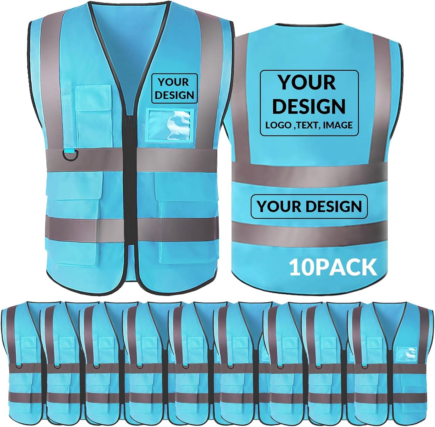 Custom Safety Vest for Enhanced Visibility and Comfort