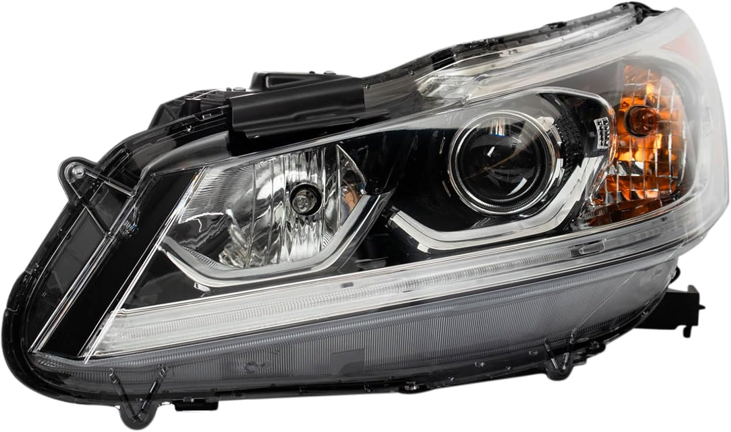 TRQ Driver Headlight Assembly for 2016-2017 Honda Accord