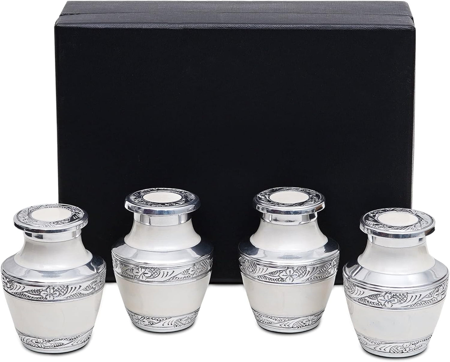 Mini Keepsake Urns for Human Ashes - Elegant Memorial Set