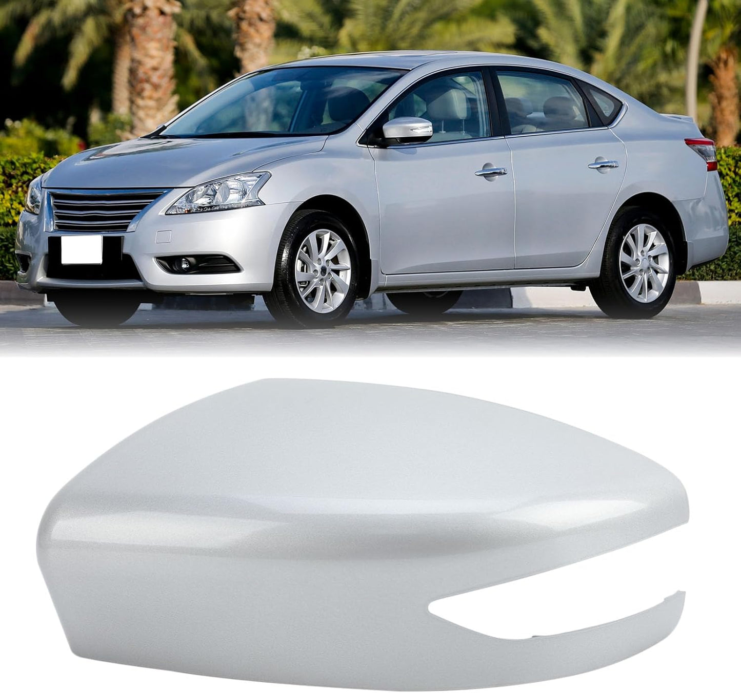 Replacement Left Driver Side Mirror Cover Caps for Nissan Altima