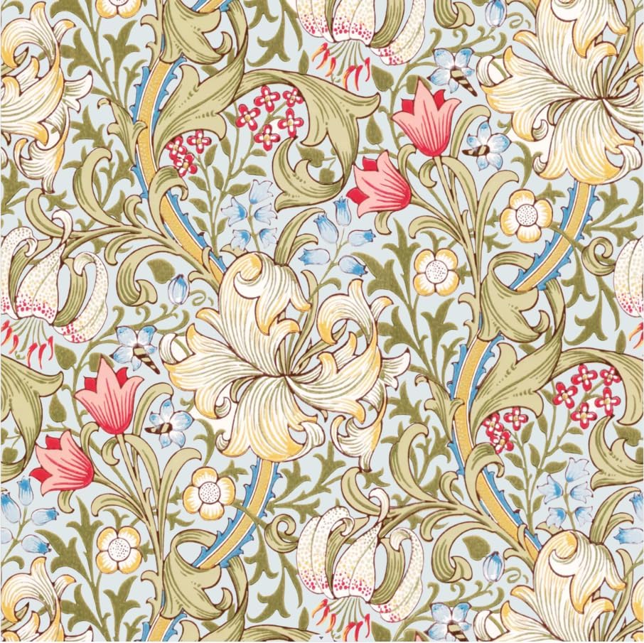 Quera 50 Pack Golden Lily Cocktail Napkins - Elegant Disposable Beverage Napkins 5X 5