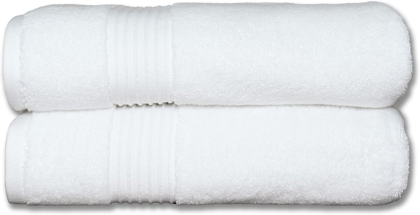 Turkish Super-Plush Bath Towels Set 2-Piece for Luxury Comfort