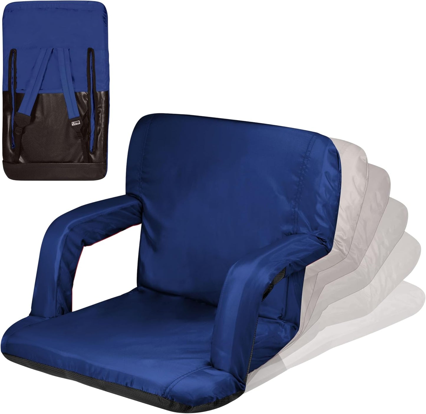 Ventura Portable Reclining Stadium Seat with Back Support