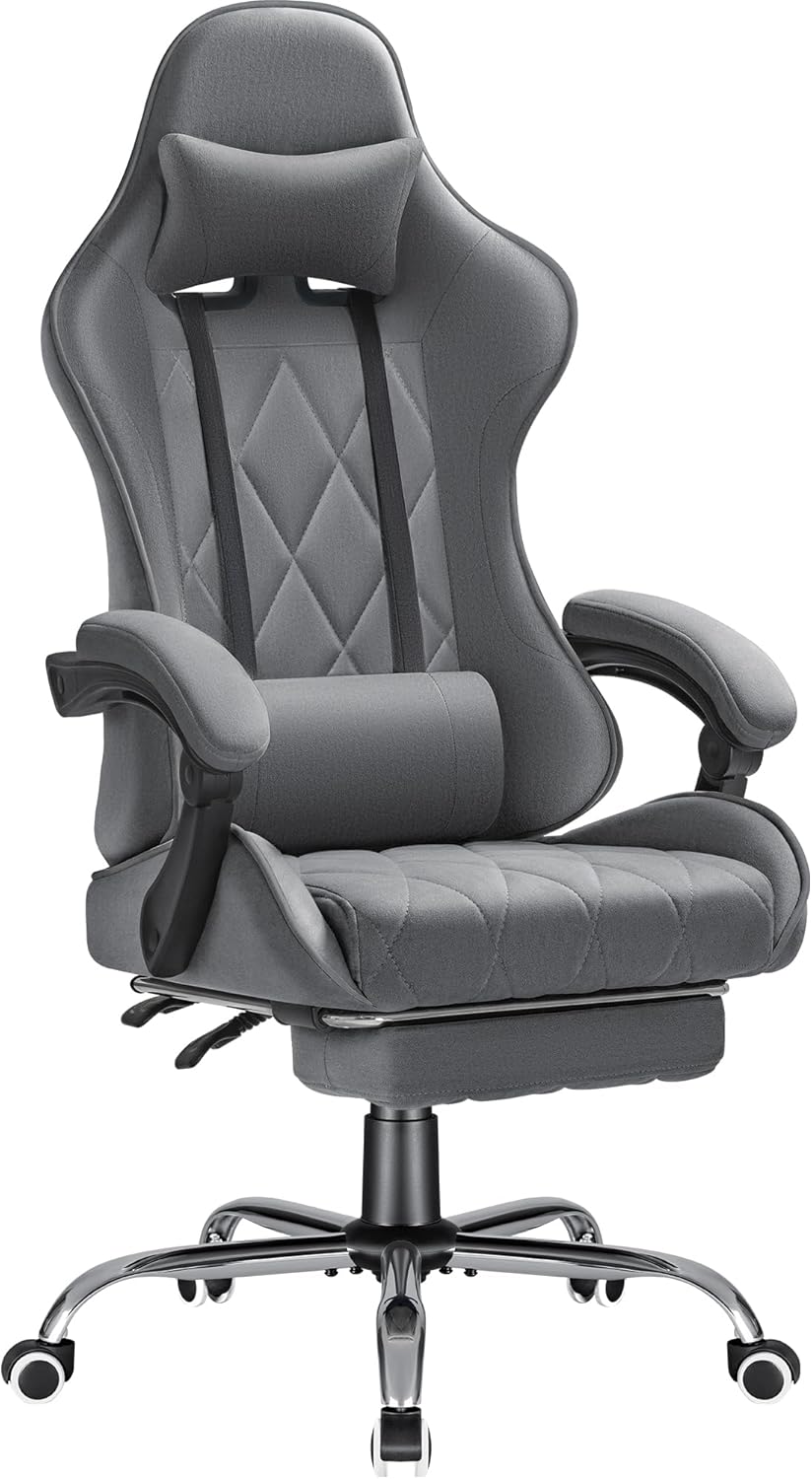 Furmax Gaming Chair with Massage & Footrest