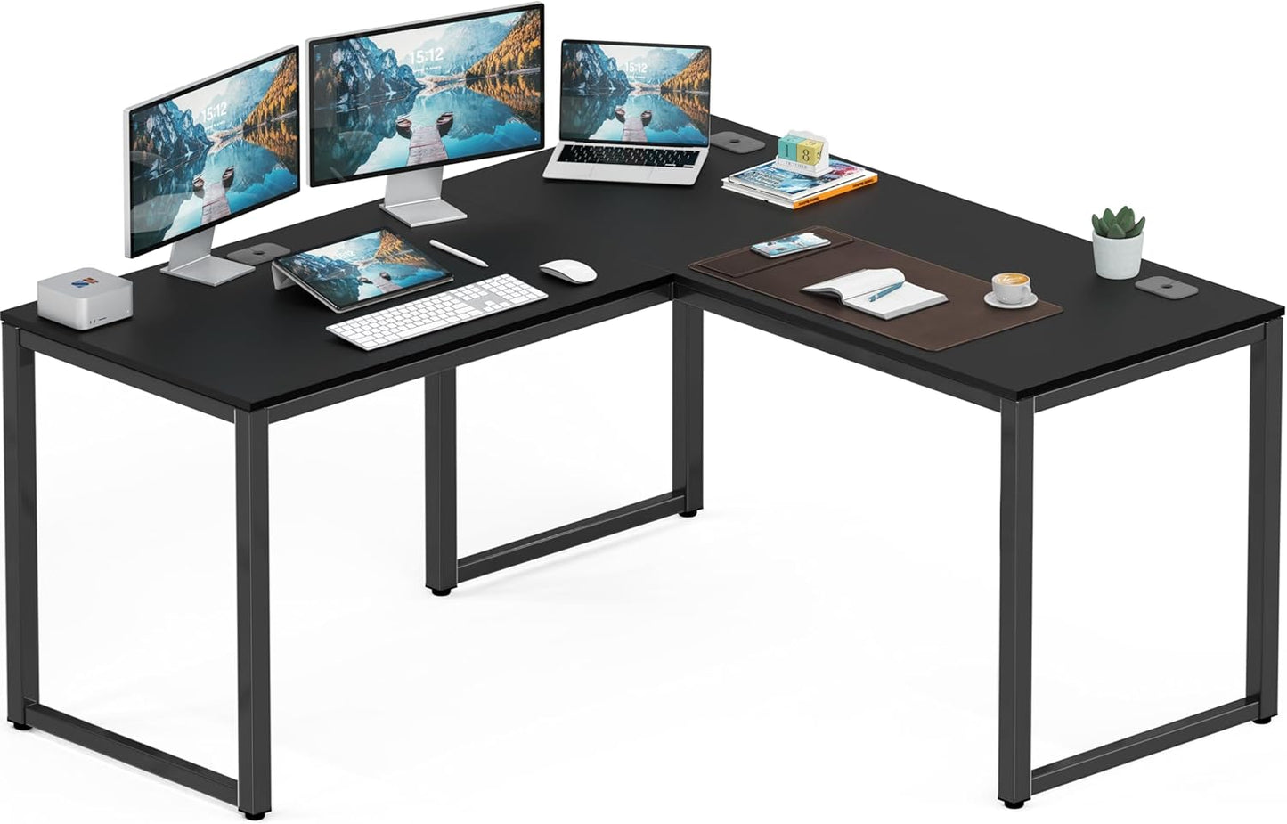 SHW 55 x 60 Inches Commercial-Grade L-Shape Corner Desk