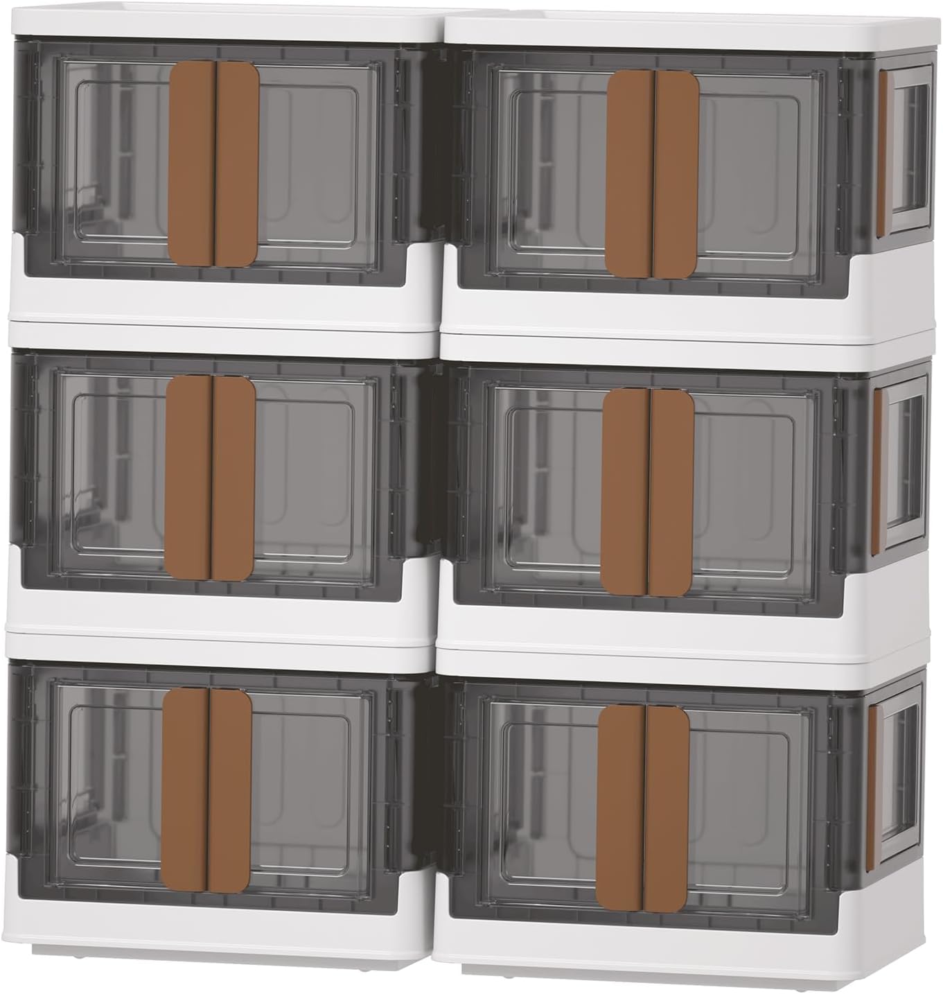 HAIXIN Folding Storage Bins with Versatile Opening Options